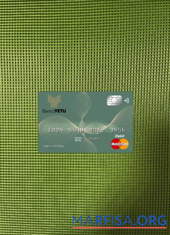 Printable Angola Banco Yetu bank master card photolook front real example